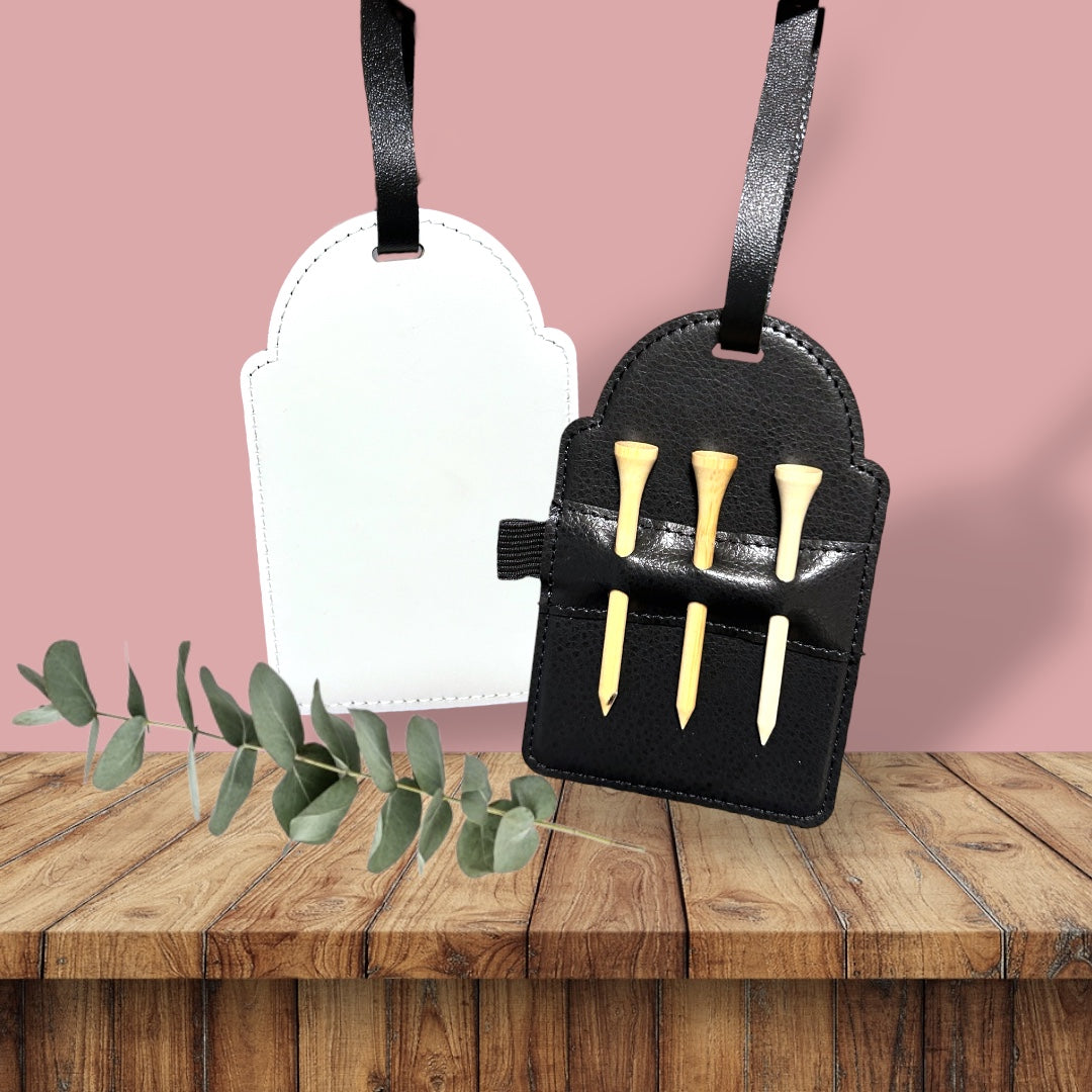 Golf Bag Tag with Tee - Little Pinkie Designs
