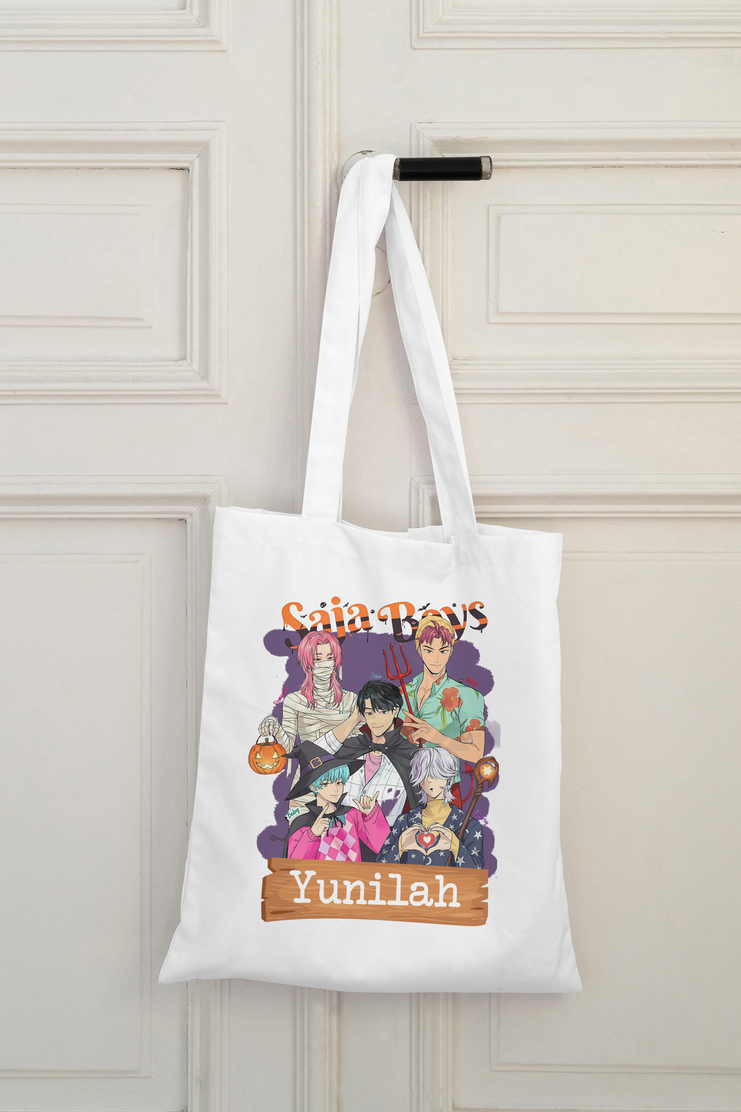 Halloween Demon Hunters Tote Bag - Little Pinkie Designs