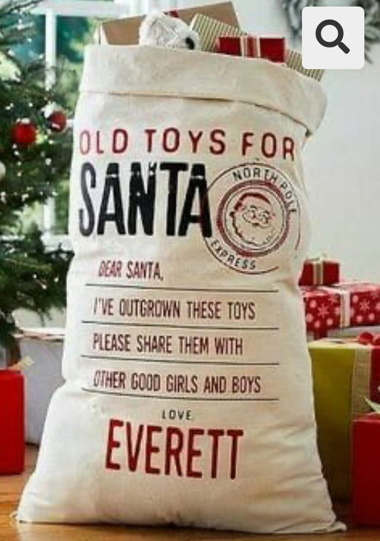 Toy Sack for Santa - Little Pinkie Designs
