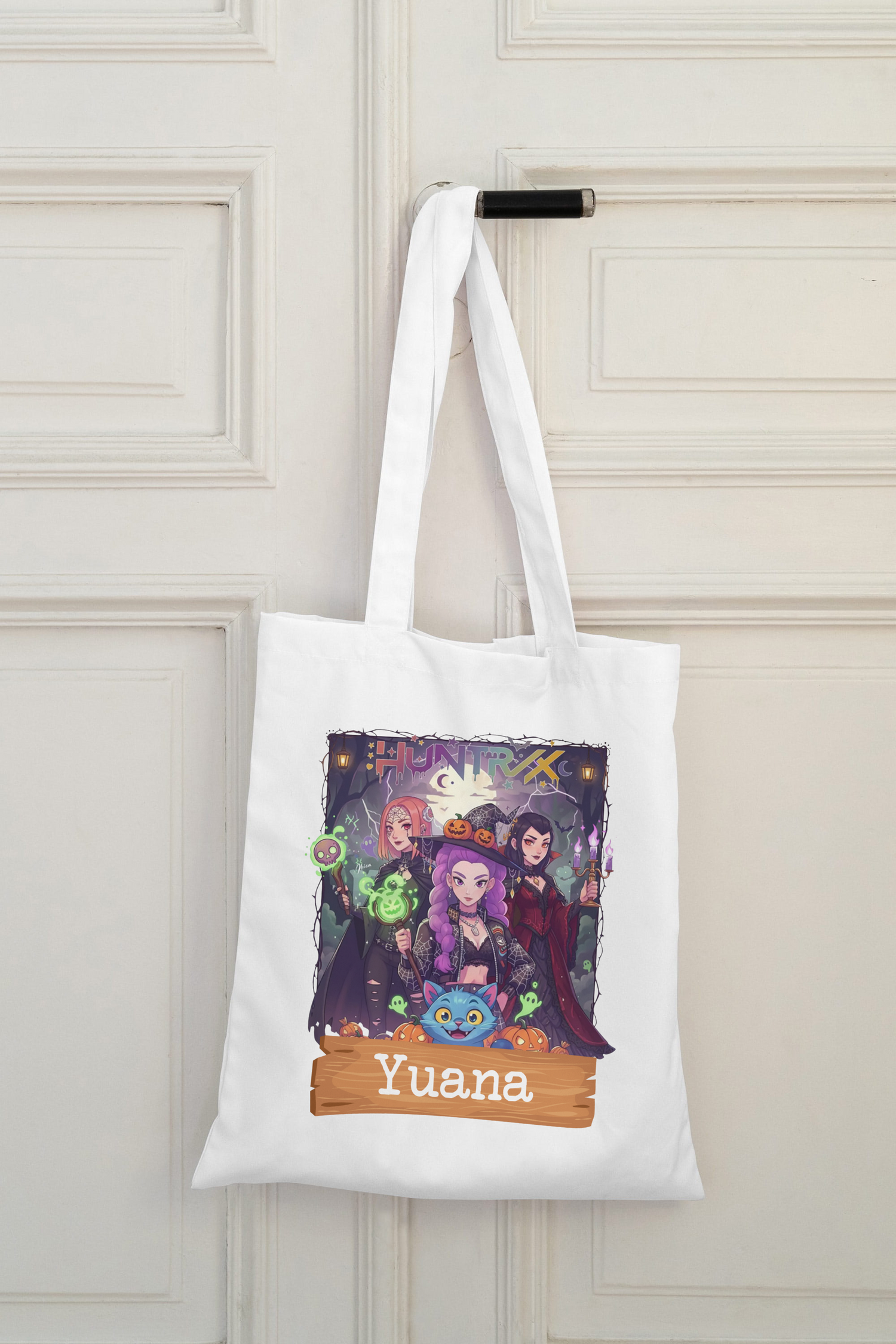 Halloween Demon Hunters Tote Bag - Little Pinkie Designs