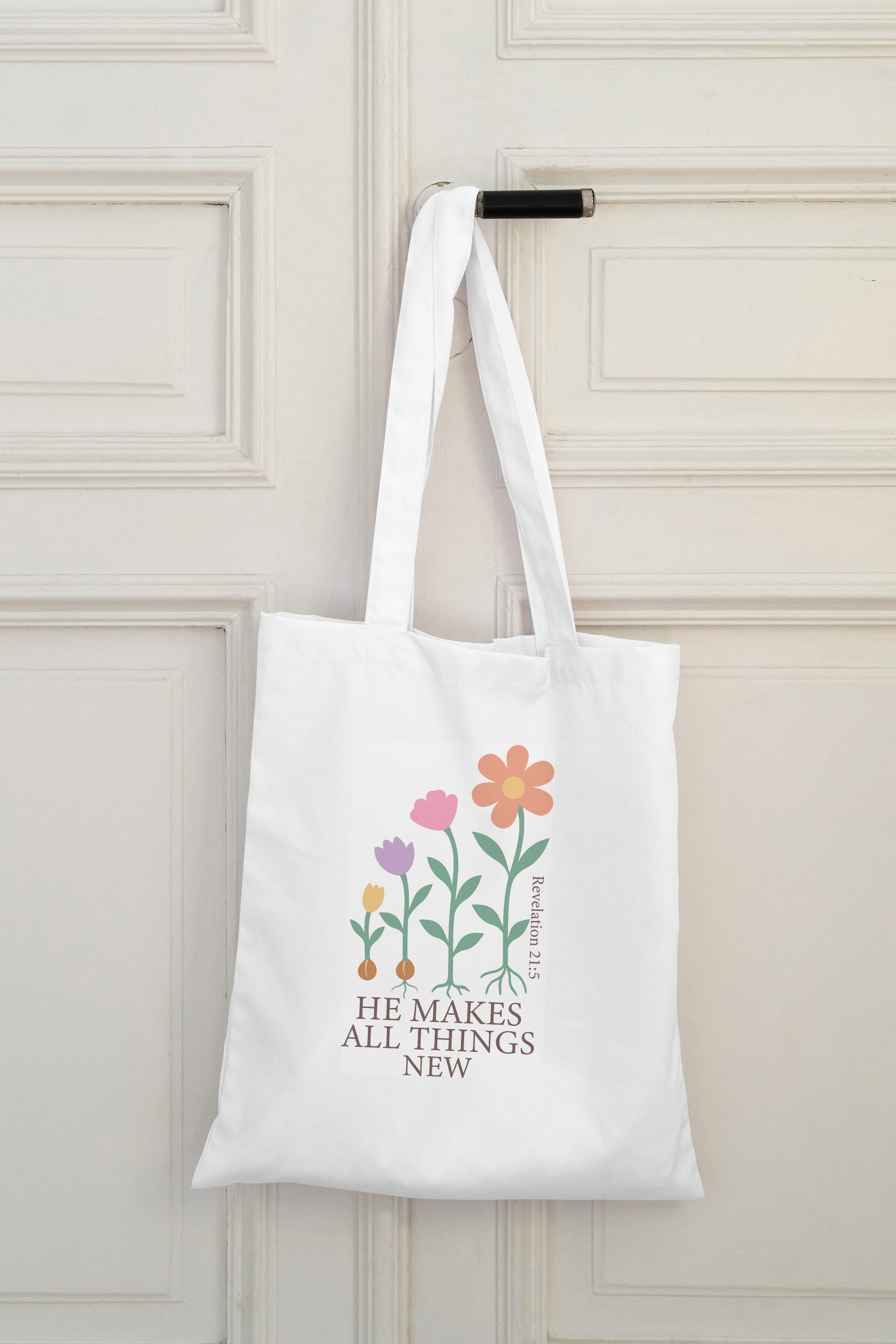 All Things New Tote Bag - Little Pinkie Designs