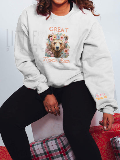 Mama Bear Sweatshirt - Little Pinkie Designs