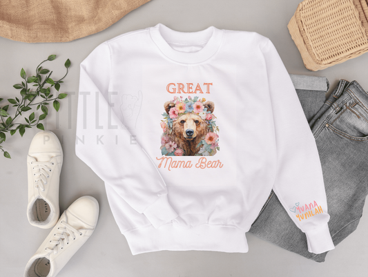 Mama Bear Sweatshirt - Little Pinkie Designs