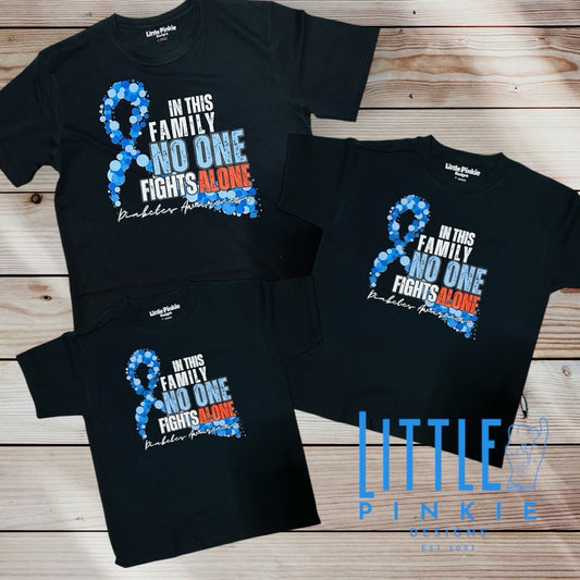 T1D No One Fights Alone - Little Pinkie Designs